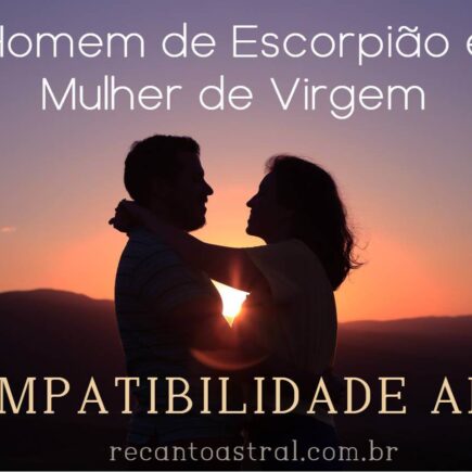 escorpiano e virginiana combinação no amor