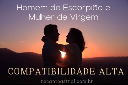 escorpiano e virginiana combinação no amor