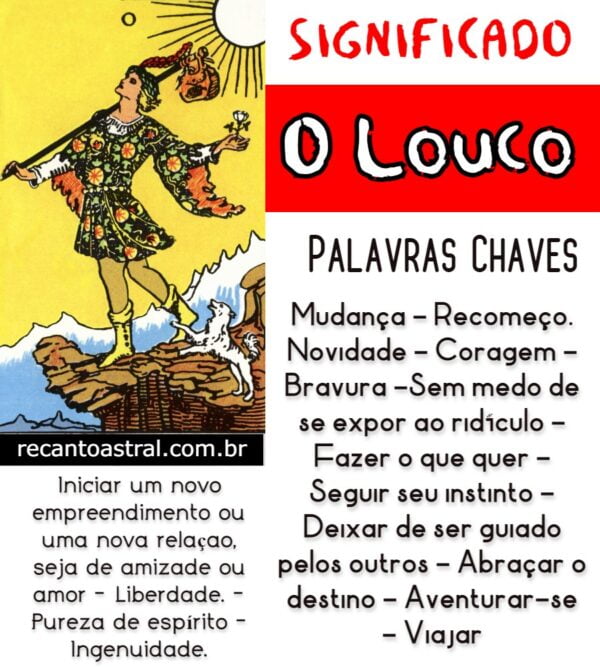 Significado da Carta The Fool (Tarô) – O Louco – Recanto Astral