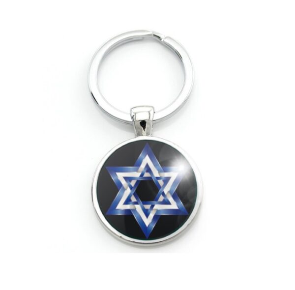 Chaveiro Estrela de Davi Judaísmo Hexagrama de Salomão